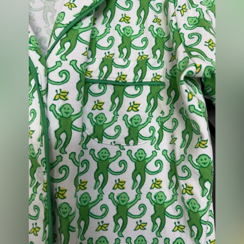 Roller Rabbit Emerald Monkey Polo
Pajamas, Size Large - Picture 6 of 12